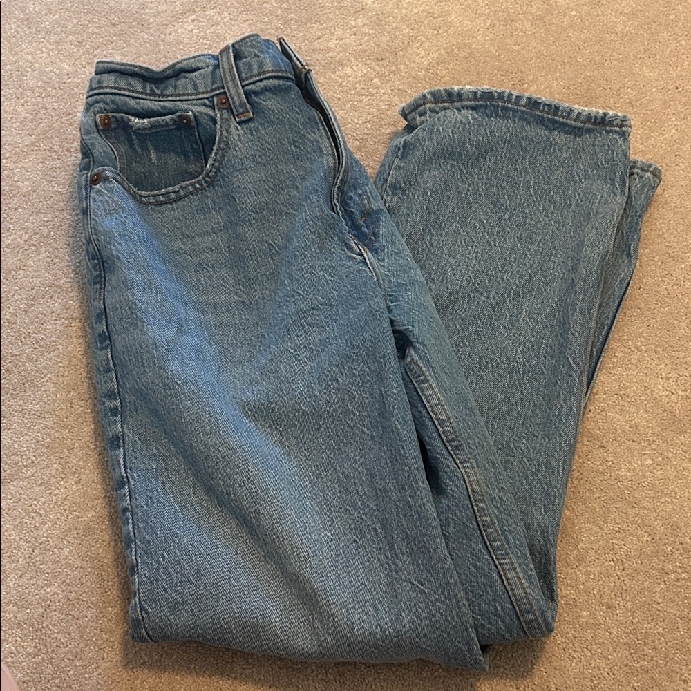 Abercrombie & Fitch Blue Straight Leg Jeans